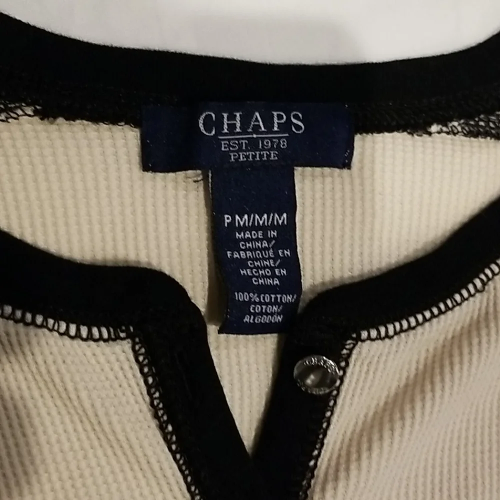 Chaps long sleeved Henley top - Picture 6 of 6